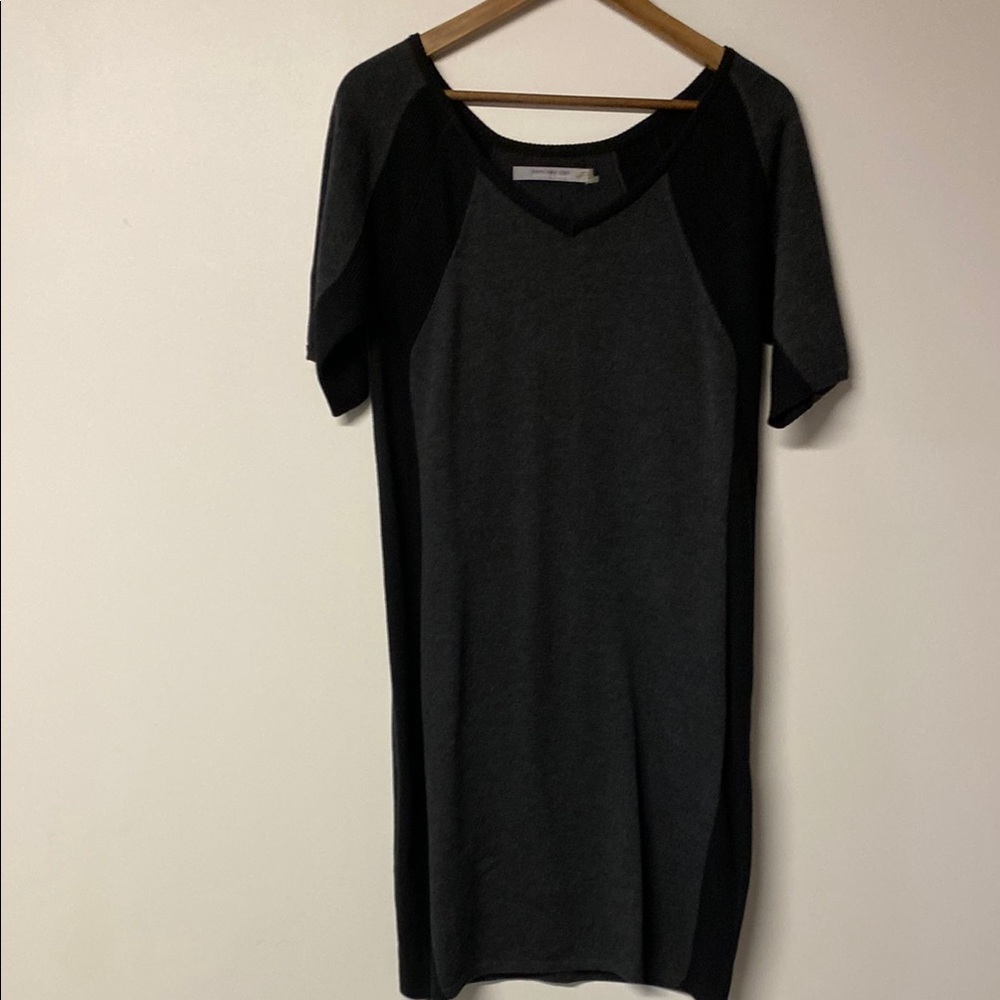 MARC NEW YORK Grey & Black Knit Dress